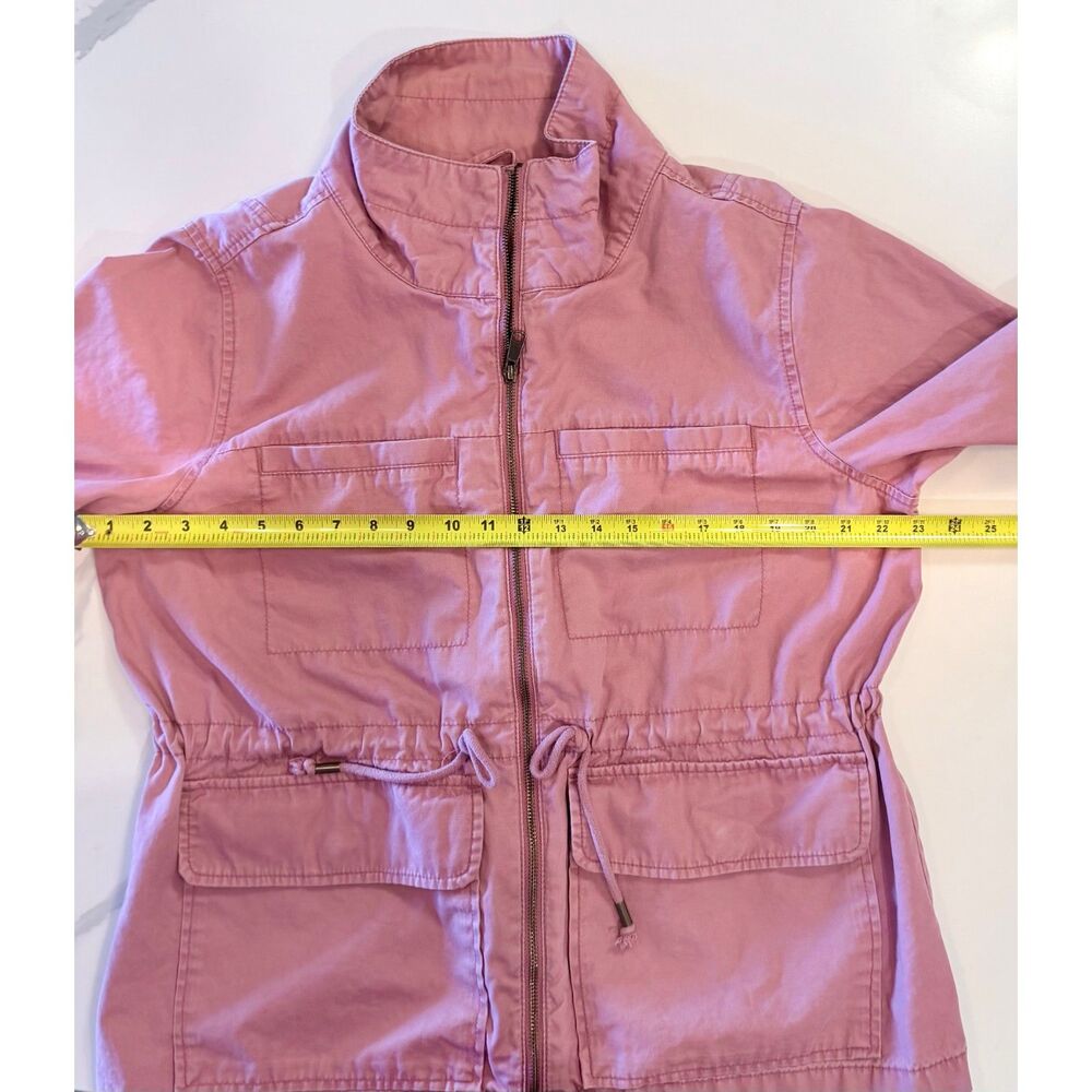 Old Navy Dusty Rose Pink Lightweight Drawstring-Waist Utility Safari Jacket XL - Picture 6 of 10